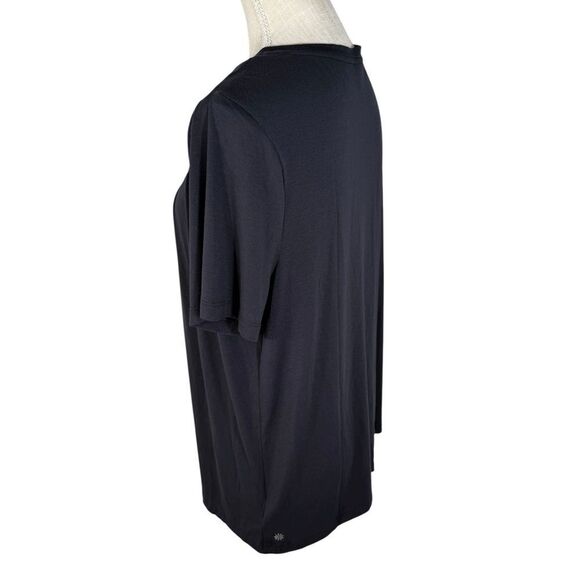 Athleta Black Maternity Essence Asymmetrical Short Sleeve Tee - Picture 3 of 5
